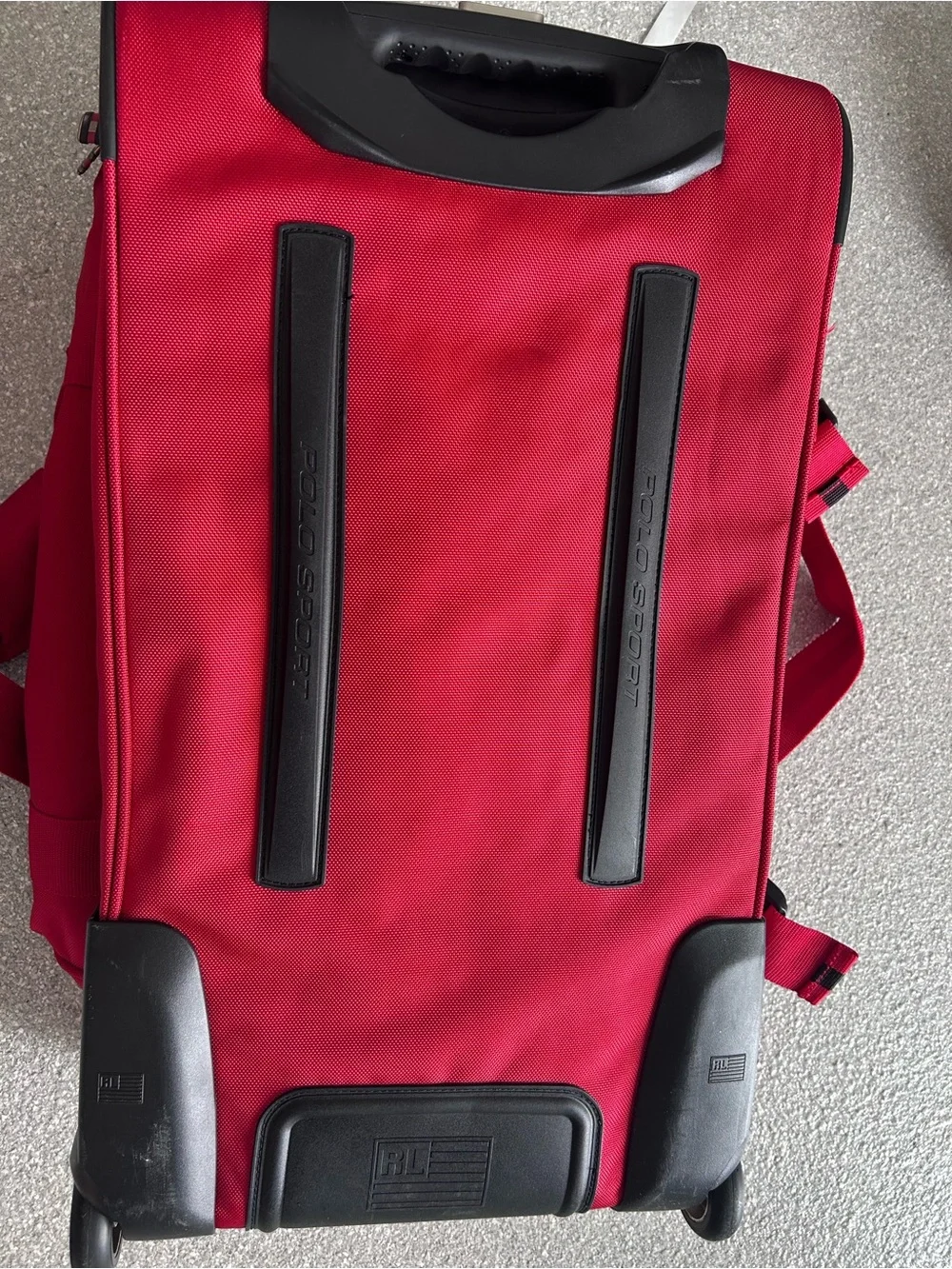 Polo Sport Ralph Lauren Red 26” Rolling Duffel Bag